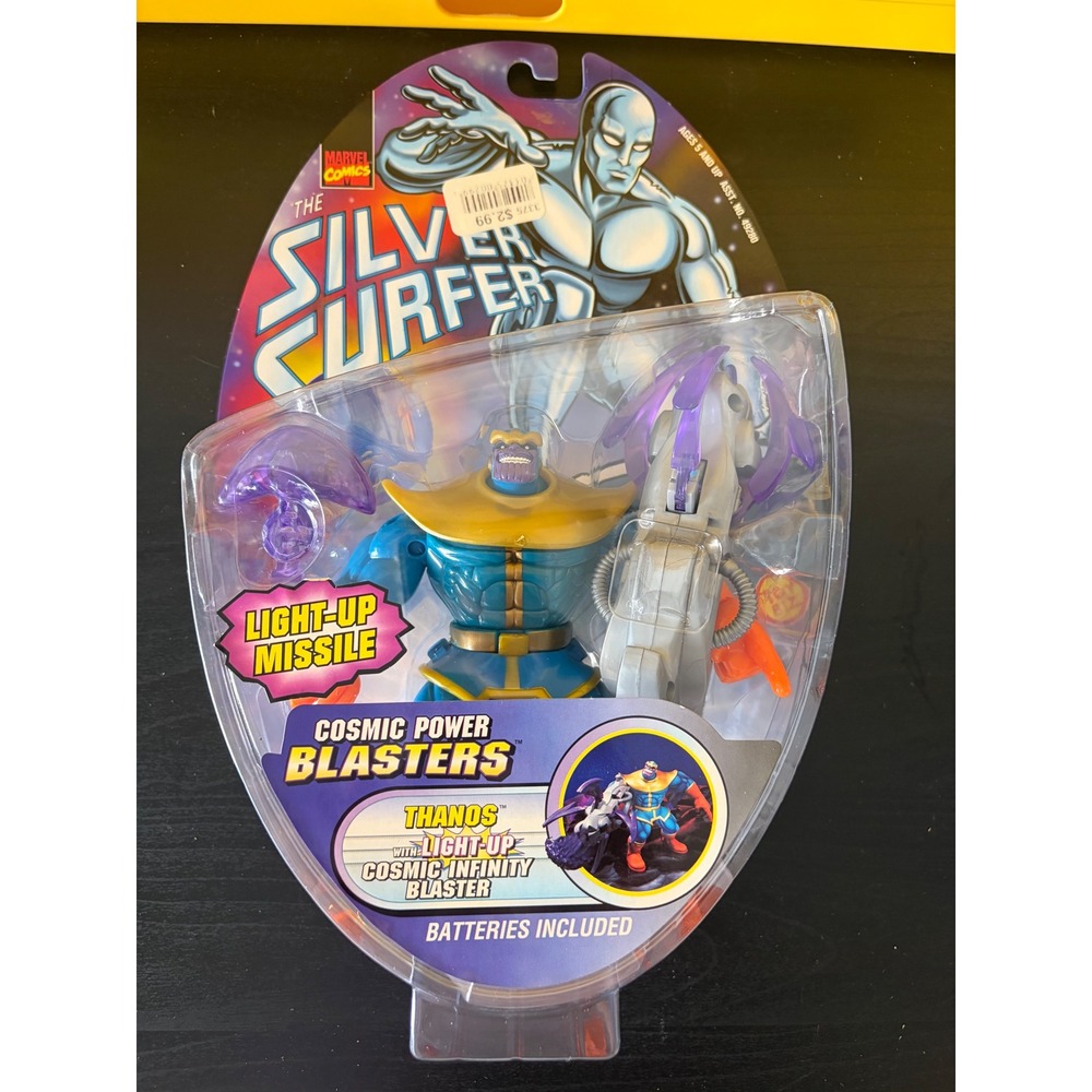 Toy Biz Marvel Comics The Silver Surfer Thanos Cosmic Power Blasters Figure 1997